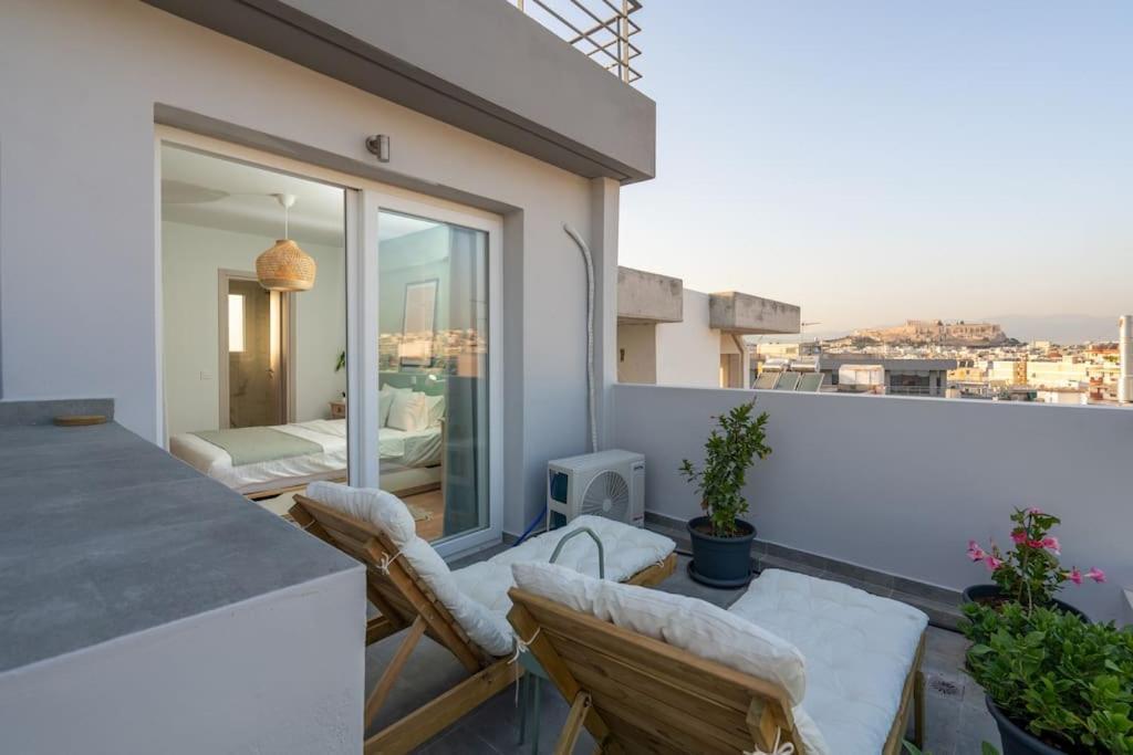 Duplex Acropolis View 2 Balconies Apartment Athena Bagian luar foto