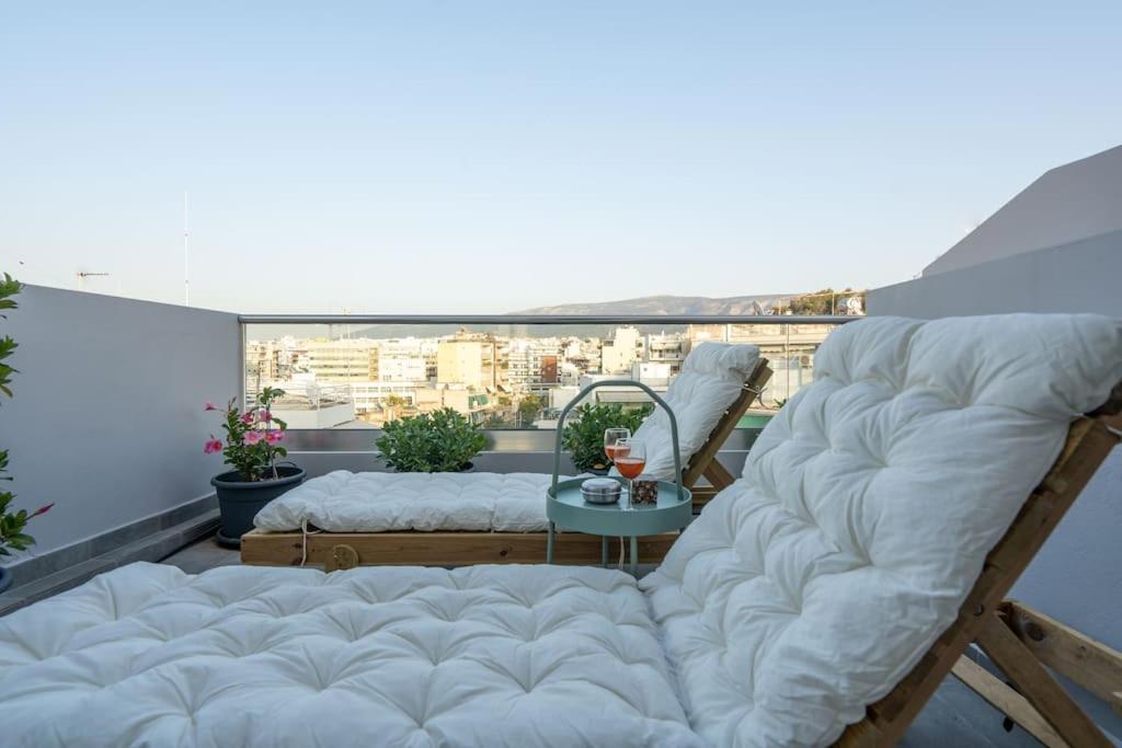 Duplex Acropolis View 2 Balconies Apartment Athena Bagian luar foto